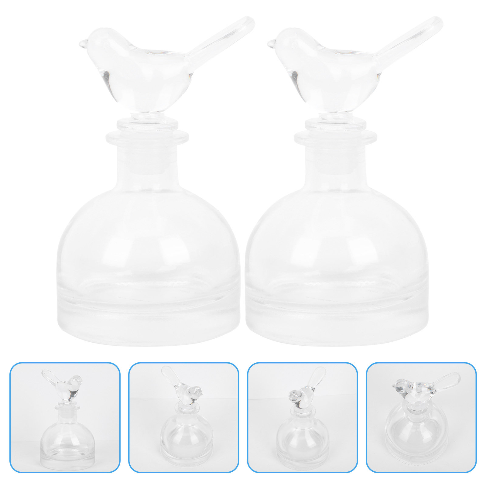 Home Fragrance - 2 шт. стеклянные флаконы для духов,